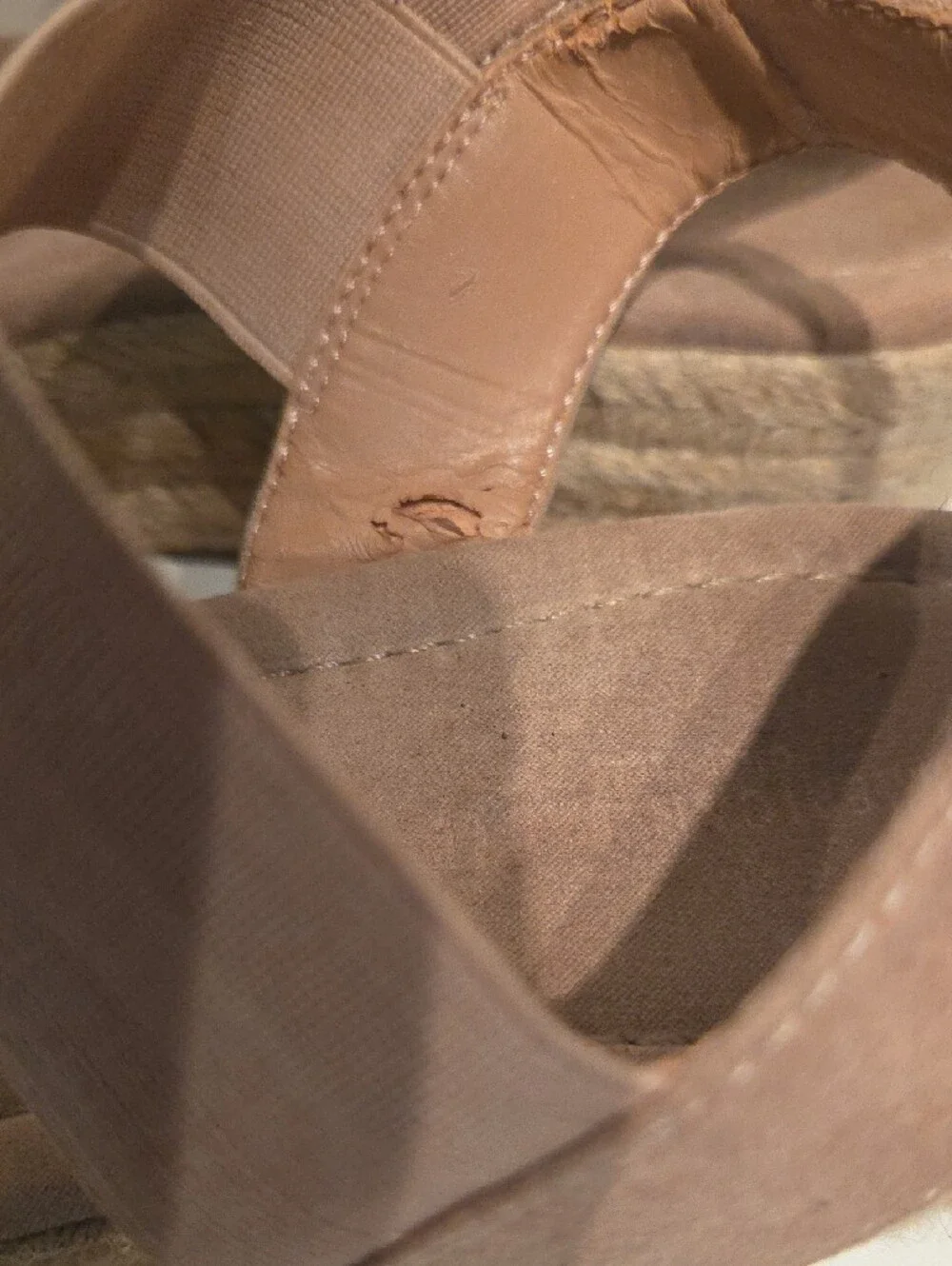 American Eagle Outfitters Taupe Espadrille Platform Sandals